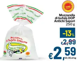 Qui Discount Mozzarella di bufala DOP Antichi Sapori offerta