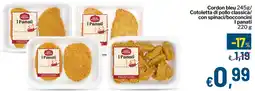Qui Discount Cordon bleu/ Cotoletta di pollo classica/ con spinaci/bocconcini I panati offerta