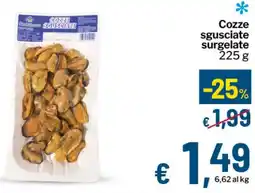 Qui Discount Cozze sgusciate surgelate offerta