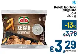 Qui Discount Kebab tacchino surgelato Aia offerta
