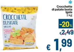 Qui Discount Crocchette di patate busta Igela offerta