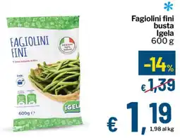 Qui Discount Fagiolini fini busta Igela offerta