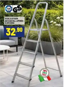 Risparmio Casa Scala stark acciao/alluminio 5 gradini offerta