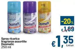 Qui Discount Spray ricarica fragranze assortite Deomatic offerta