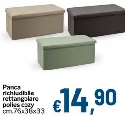 Qui Discount Panca richiudibile rettangolare polies cozy offerta