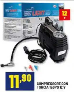 Risparmio Casa Compressore con torcia 150ps 12 v offerta