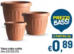 Qui Discount Vaso color cotto offerta