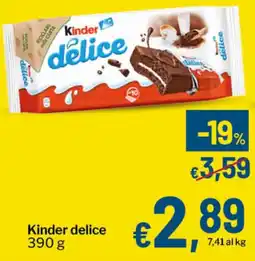 Qui Discount Kinder delice offerta
