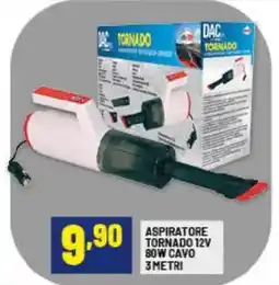 Risparmio Casa Aspiratore tornado 12v 80w cavo offerta