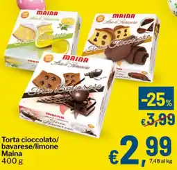 Qui Discount Torta cioccolato/ bavarese/limone Maina offerta