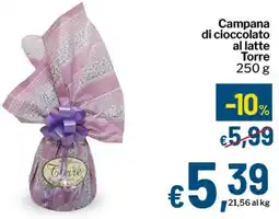 Qui Discount Campana di cioccolato al latte Torre offerta