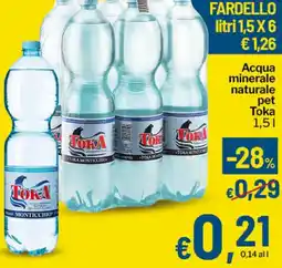 Qui Discount Acqua minerale naturale pet Toka offerta