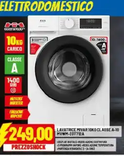 Risparmio Casa Lavatrice mivar classe a-10 mvwm-23t712a offerta