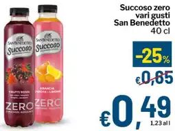 Qui Discount Succoso zero San Benedetto offerta