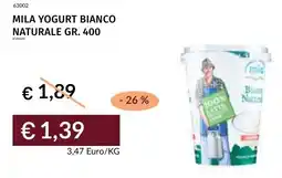 Prezzemolo e Vitale Mila yogurt bianco naturale offerta