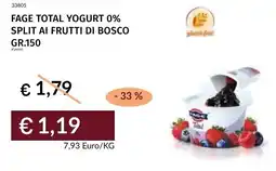 Prezzemolo e Vitale Fage total yogurt 0% split ai frutti di bosco offerta