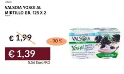 Prezzemolo e Vitale Valsoia yosoi al mirtillo offerta