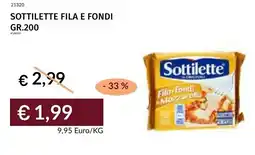 Prezzemolo e Vitale Sottilette fila e fondi offerta