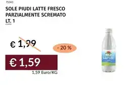 Prezzemolo e Vitale Sole piudi latte fresco parzialmente scremato offerta