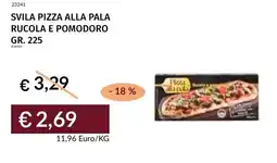 Prezzemolo e Vitale Svila pizza alla pala rucola e pomodoro offerta