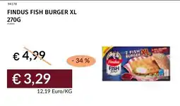 Prezzemolo e Vitale Findus fish burger XL offerta