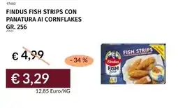Prezzemolo e Vitale Findus fish strips con panatura ai cornflakes offerta