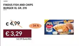 Prezzemolo e Vitale Findus fish and chips burger XL offerta