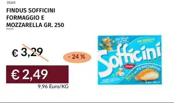 Prezzemolo e Vitale Findus sofficini formaggio e mozzarella offerta