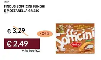 Prezzemolo e Vitale Findus sofficini funghi e mozzarella offerta