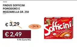 Prezzemolo e Vitale Findus sofficini pomodoro e mozzarella offerta