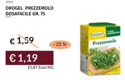 Prezzemolo e Vitale Orogel prezzemolo dosafacile offerta