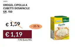 Prezzemolo e Vitale Orogel cipolla a cubetti dosafacile offerta