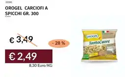 Prezzemolo e Vitale Orogel carciofi a spicchi offerta