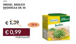 Prezzemolo e Vitale Orogel basilico dosafacile offerta