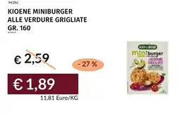 Prezzemolo e Vitale Kioene miniburger alle verdure grigliate offerta