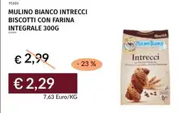 Prezzemolo e Vitale Mulino bianco intrecci biscotti con farina integrale offerta