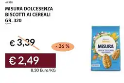Prezzemolo e Vitale Misura dolcesenza biscotti ai cereali offerta