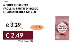 Prezzemolo e Vitale Misura fibrextra frollini frutti di bosco e barbabietola offerta