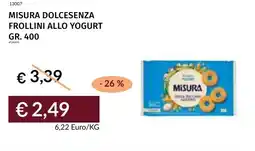 Prezzemolo e Vitale Misura dolcesenza frollini allo yogurt offerta