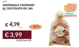 Prezzemolo e Vitale Santangelo croissant al cioccolato offerta