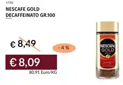 Prezzemolo e Vitale Nescafe gold decaffeinato offerta