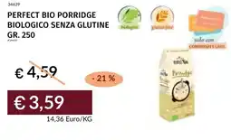 Prezzemolo e Vitale Perfect bio porridge biologico senza glutine offerta