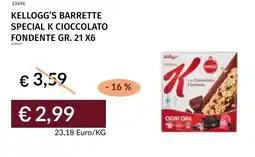 Prezzemolo e Vitale Kellogg's barrette special k cioccolato fondente offerta