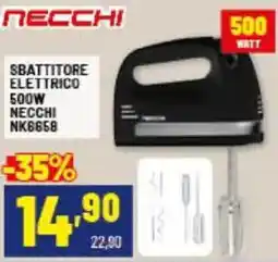 Risparmio Casa SBATTITORE ELETTRICO 500W NECCHI NK6658 offerta