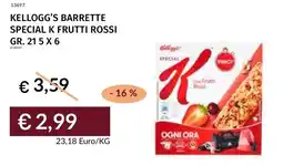 Prezzemolo e Vitale Kellogg's barrette special k frutti rossi offerta