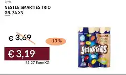 Prezzemolo e Vitale Nestle smarties trio offerta