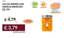 Prezzemolo e Vitale Giu giu marmellata arancia amara bio offerta