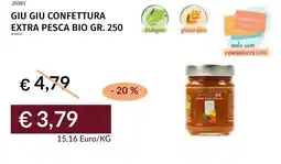 Prezzemolo e Vitale Giu giu confettura extra pesca bio offerta