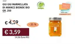Prezzemolo e Vitale Giu giu marmellata di arance bionde bio offerta