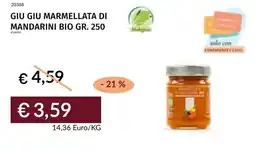 Prezzemolo e Vitale Giu giu marmellata di mandarini bio offerta